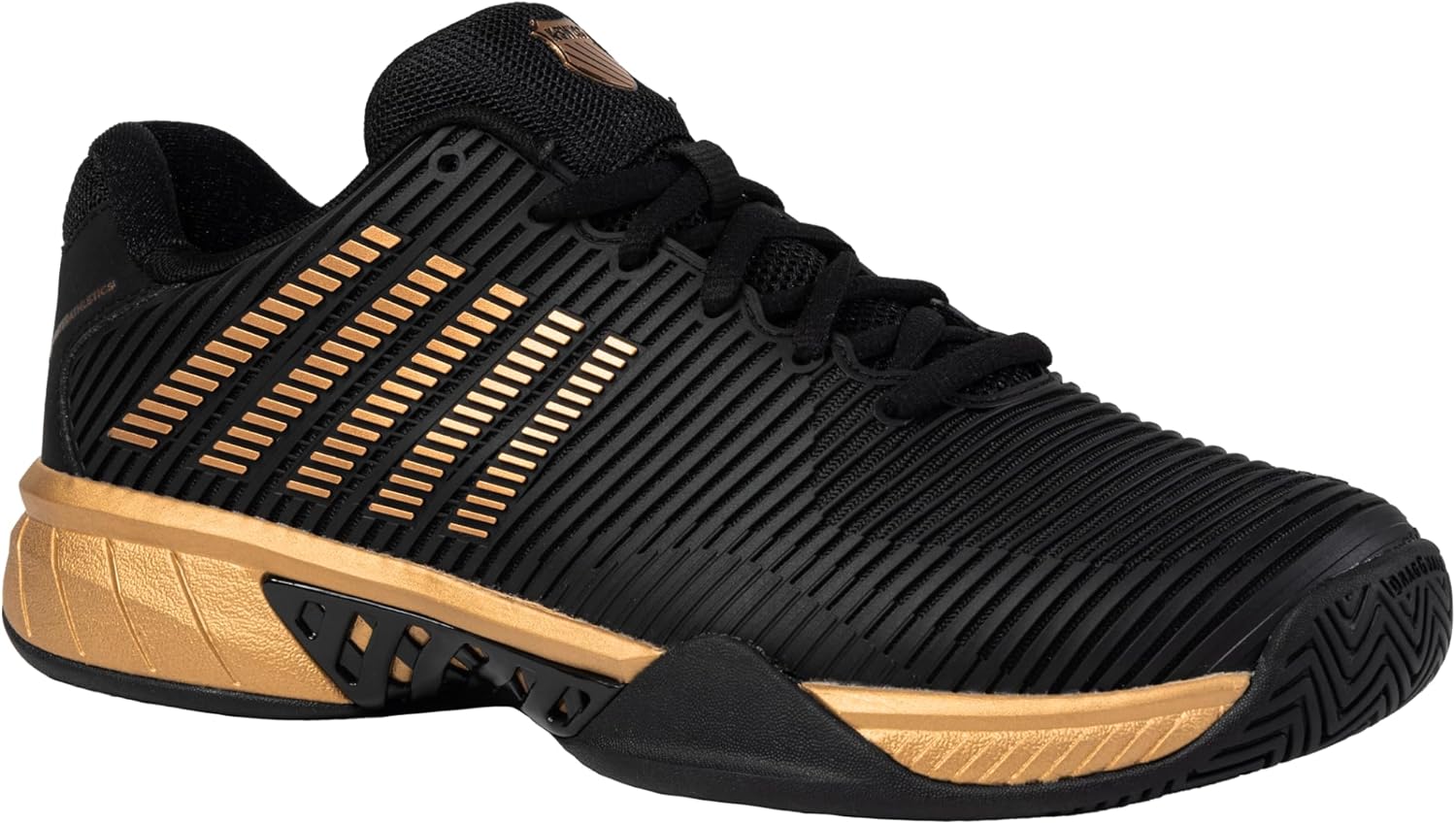 K-Swiss/Master Athletics Men's Hypercourt Express 2 Tennis Shoe (Black/Gold) - Image 2