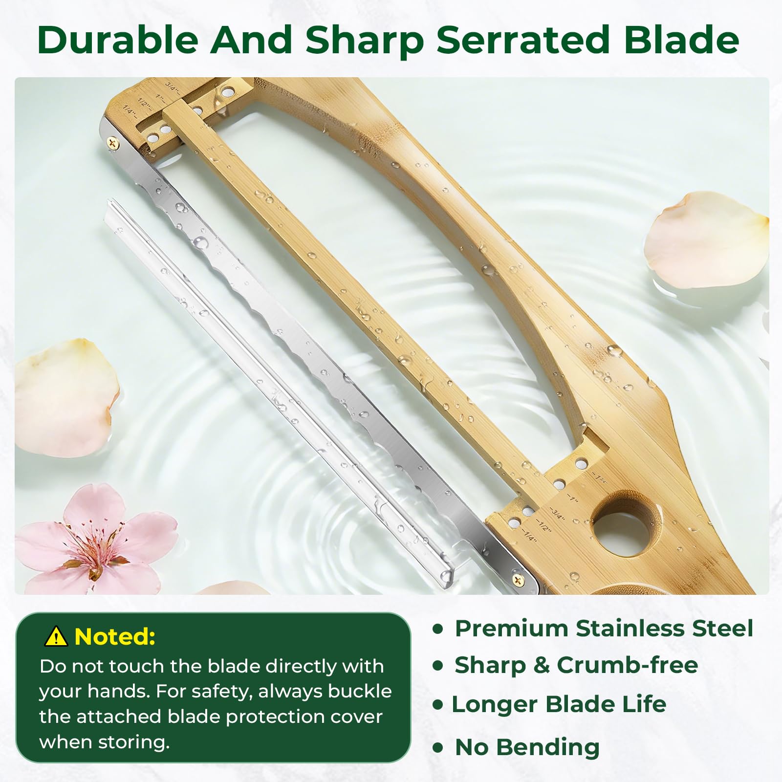 Adjustable Bread Knife - Perfect Slices Every Time -4