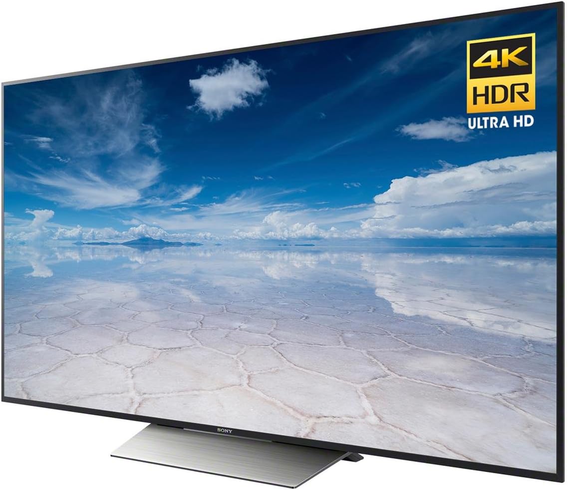 Sony XBR55X850D 55-Inch 4K Ultra HD Smart TV, angled view with 4K HDR Ultra HD logo.