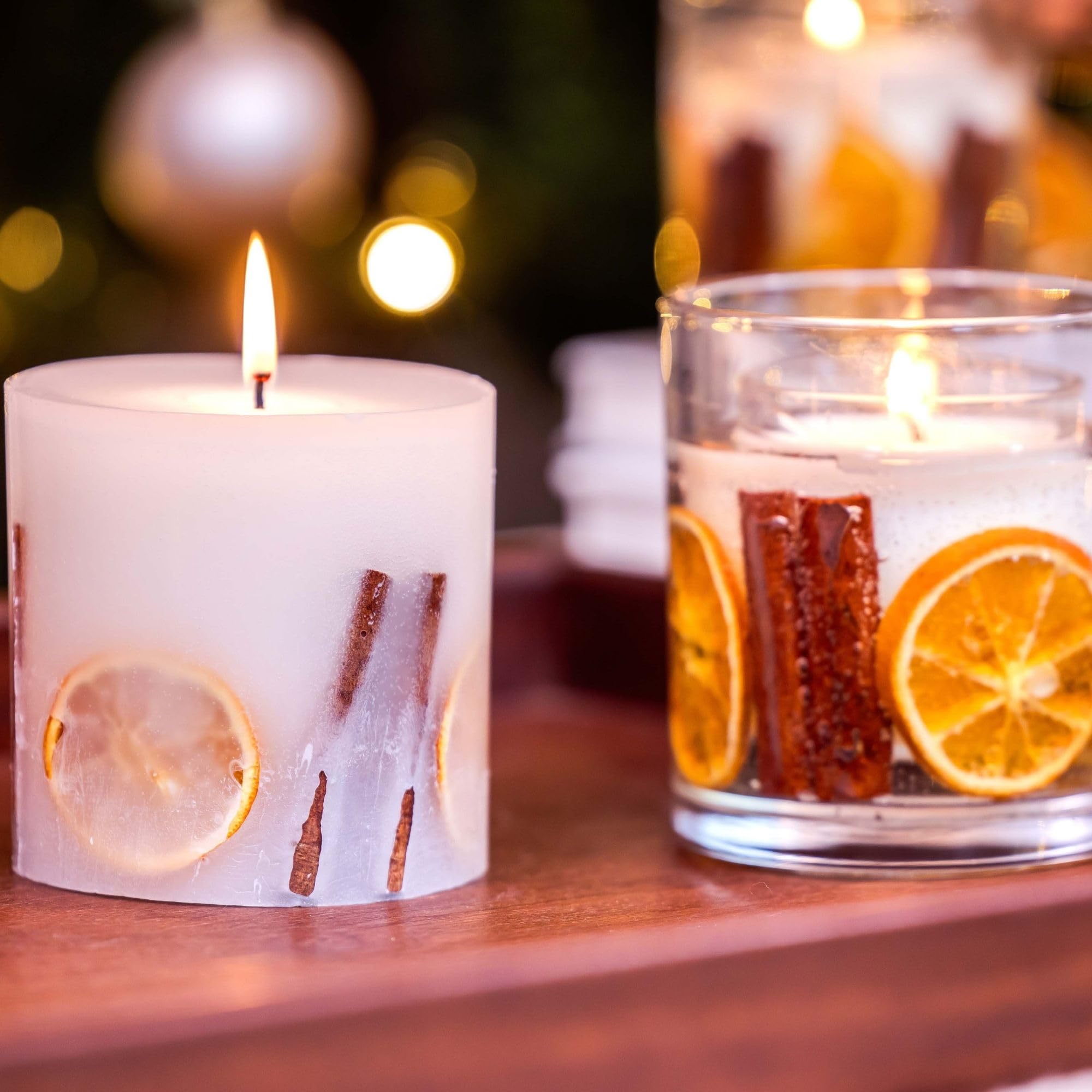 Stoneglow Seasonal Festive Wishes Kerze Orange, Zimt und Nelke, 470 g