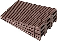 ZZJMCH 12-Pack Brown Plastic Shims for Leveling Furniture, Toilets, Doors, Windows - Stackable Snap-to-Fit Wedges with Extreme Weight Capacity