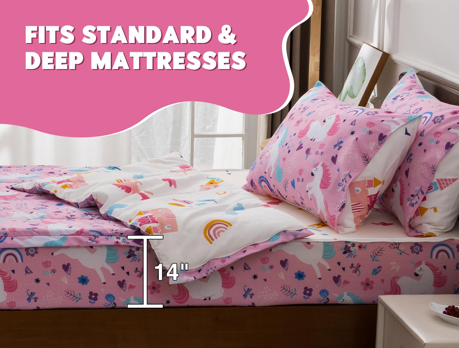 Amazon.com: Meeting Story 3pcs Kids Comforter Sets Zipper Bedding