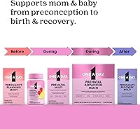 Vista 5 de One A Day Vitaminas prenatales - Ácido fólico, hierro, Omega-3 (DHA), vitaminas para el embarazo para mujeres, multivitamínico prenatal