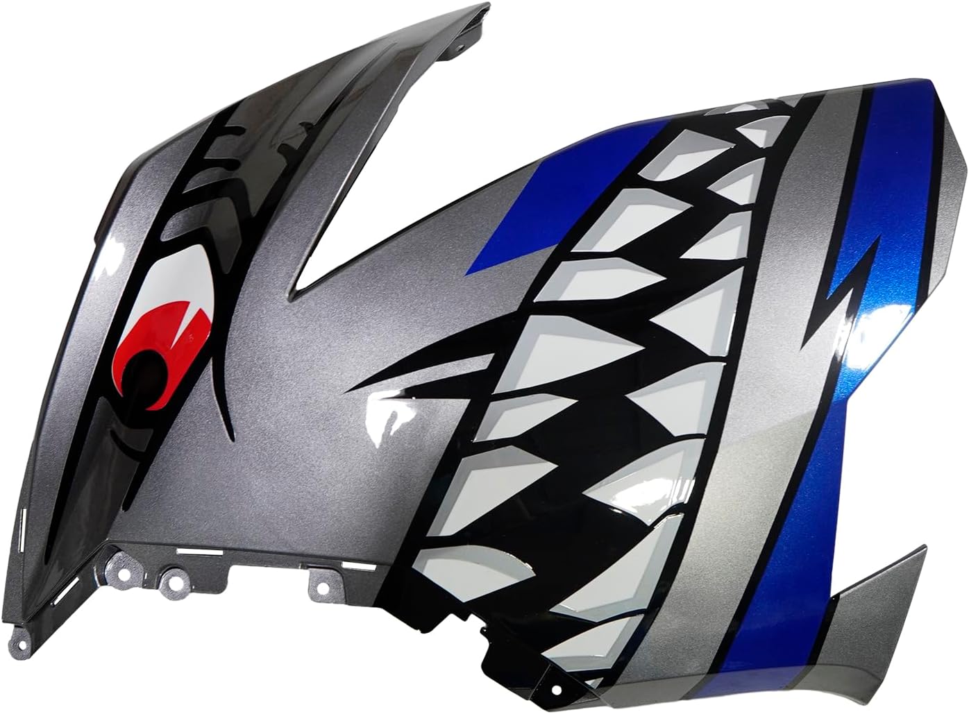 Grey Shark Painted Motorcycle Bodywork Fairing Kit with Tank Fit For Kawasaki Ninja 400 2018 2019 2020 2021 2022 2023 EX400(As Pic Show)