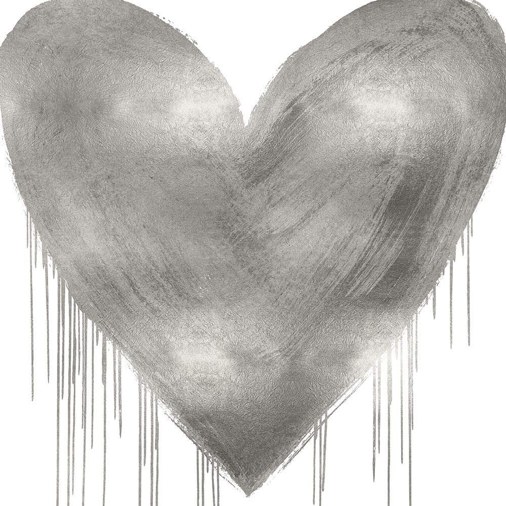 Posterazzi PDXLSG116676SMALL Big Hearted Silver Lindsay Rodgers plakat nadruk, 45 x 45, wielokolorowy