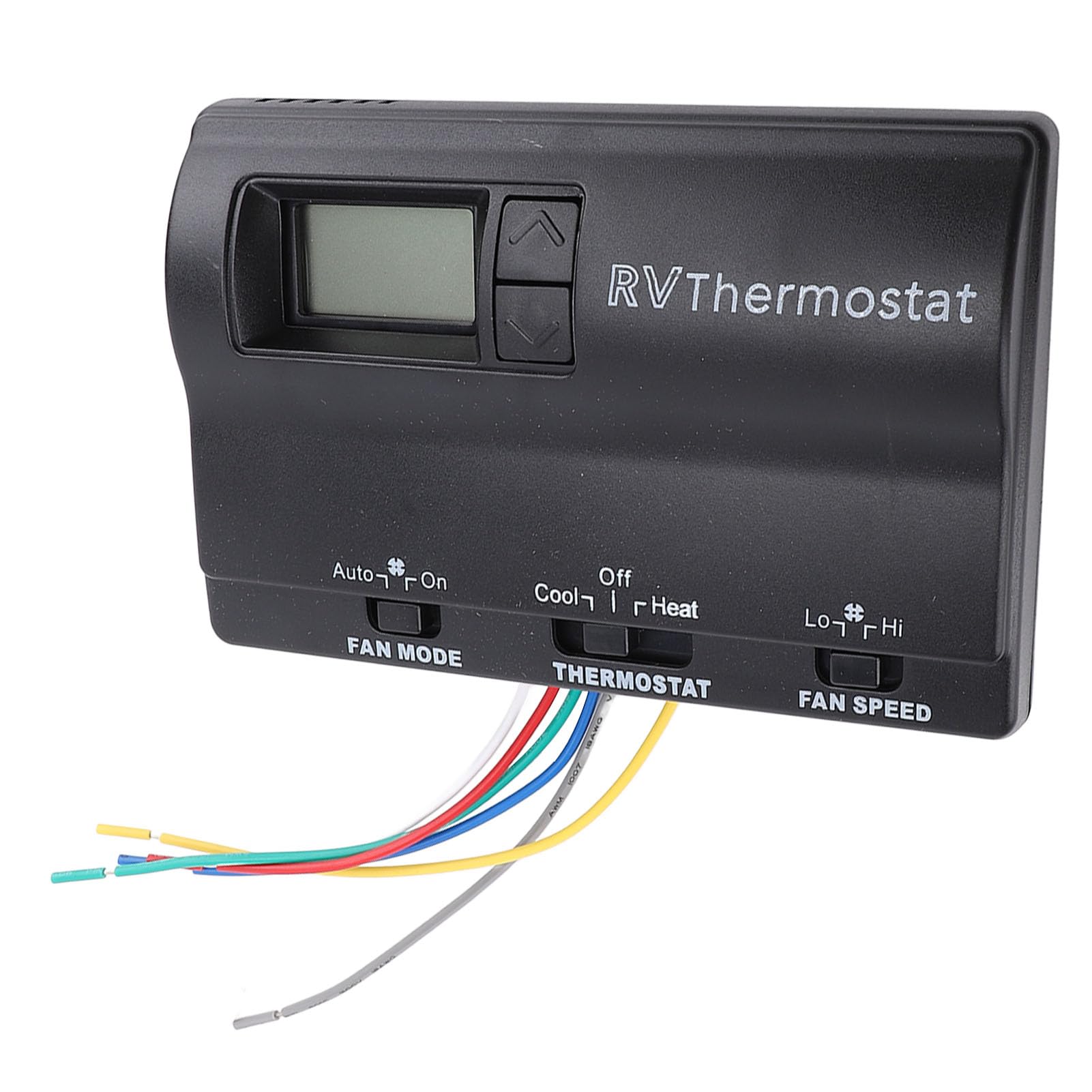 Dioche Thermostat Numérique de Remplacement pour Camping-Car, 3 Modes de Réglage, Chauffage et Refroidissement, Thermostat Mural 83303362 pour (Black)