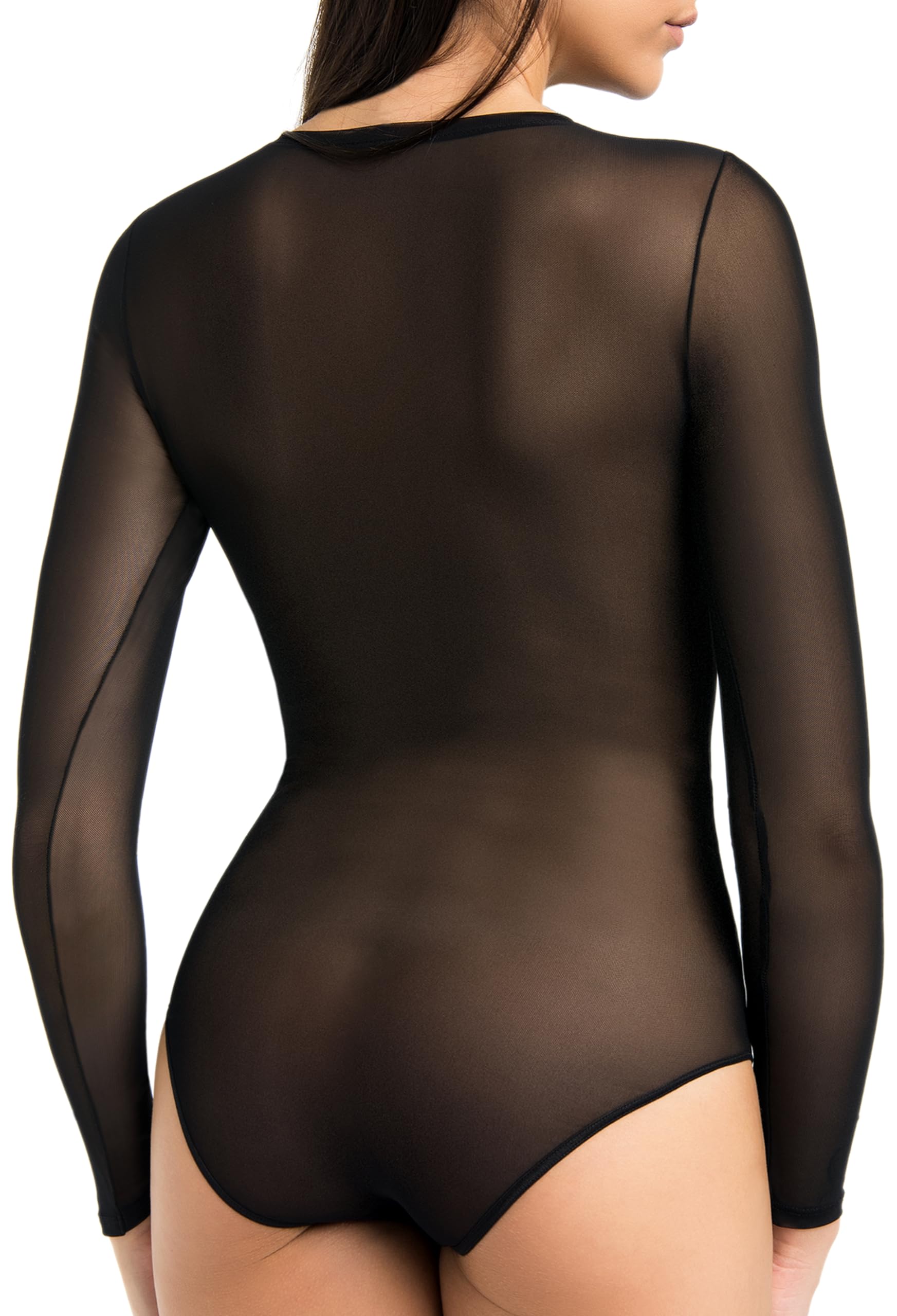 Teyli Body Femme Manche Longue en maille Élégant et Confortable pour Femme Coupe Flatteuse et Polyvalente pour Toutes Occasions.