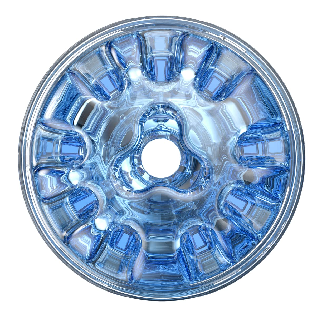 Fleshlight Quickshot Turbo Blue Ice - Masturbatore SuperSkin, giocattolo del sesso estremamente realistico