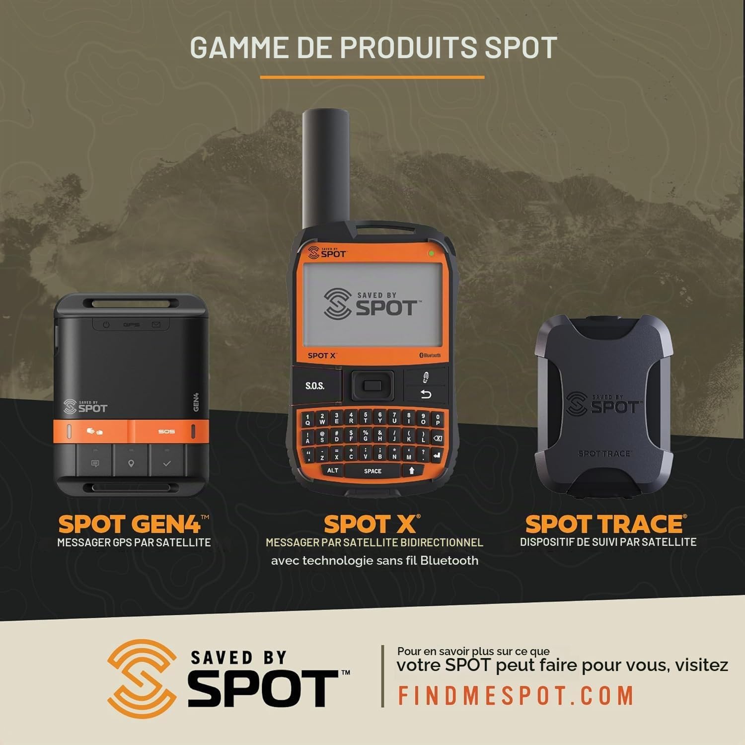 Spot Trace Localisateur Satellite avec Alarme antivol
