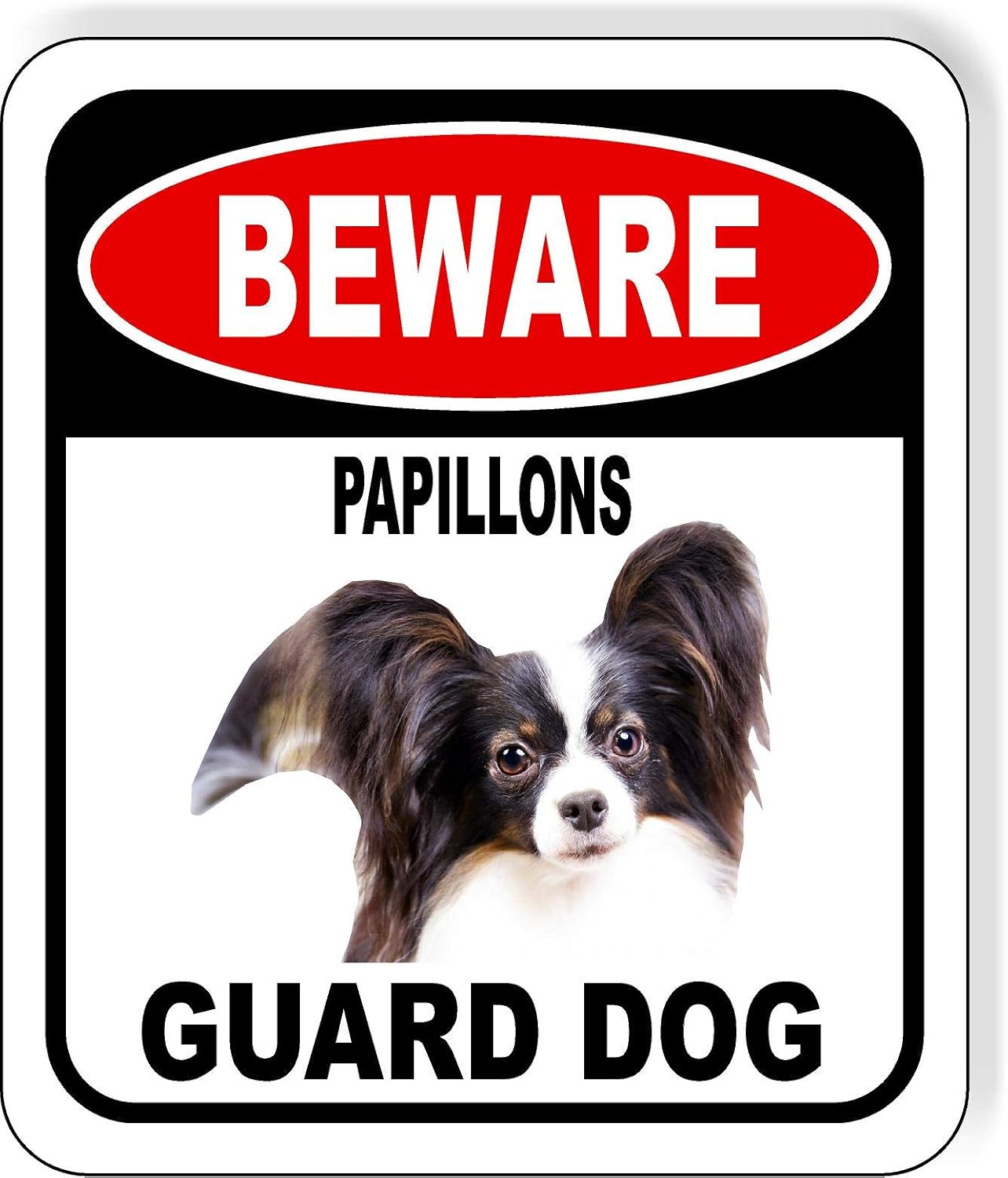 Beware Cane Corso Guard Dog Aluminum Composite Outdoor Sign 20" x24" Metal Security Notice for Yard, Fence, Porch, Property, and Business – No Trespassing, Warning, Attack Dogs, Protection
