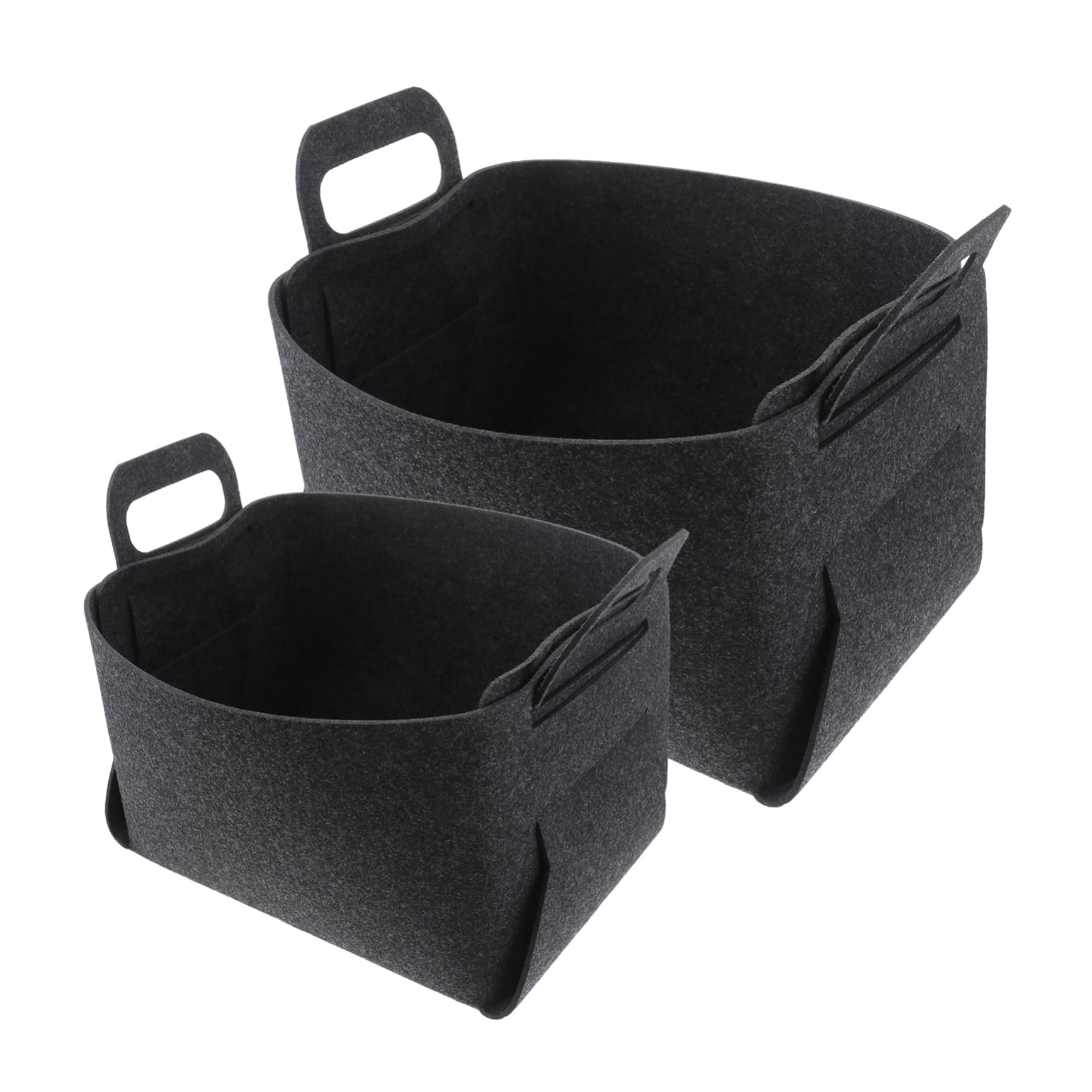 Panier de rangement pour placard et bac à linge en tissu pliable x2