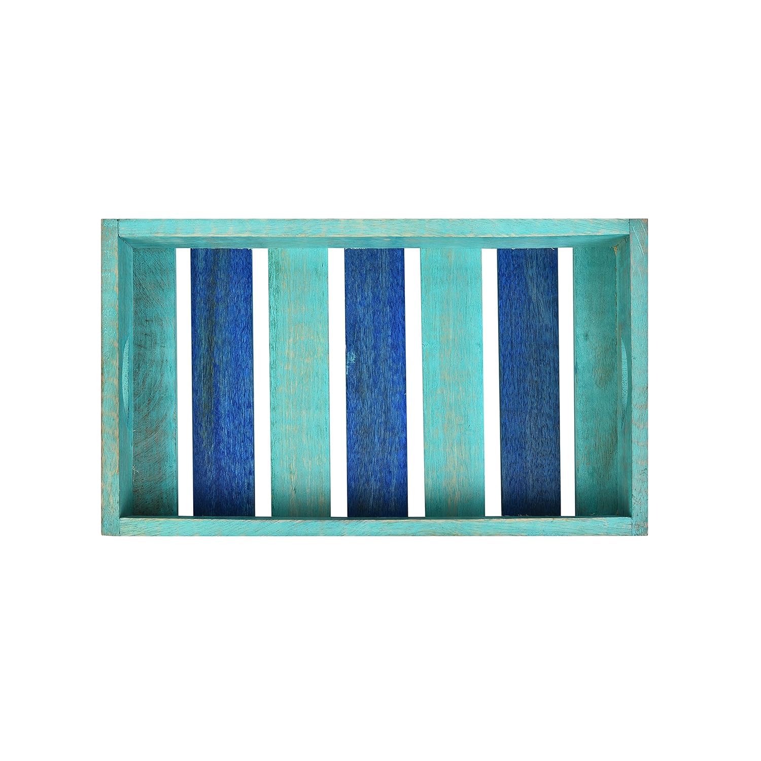 Craft Expertise Decorative Wooden Serving Tray, Multicolor, 11.5 Inches 3