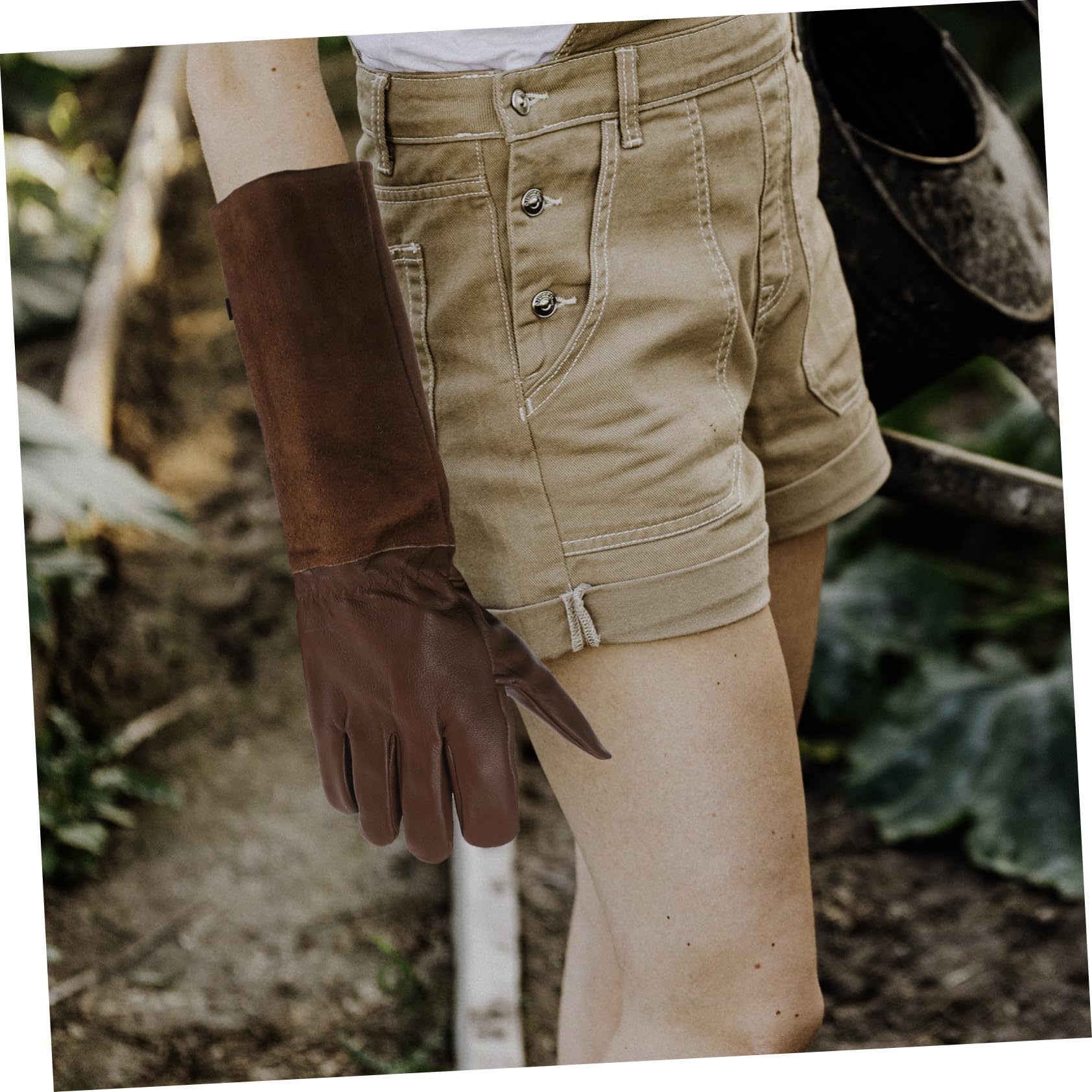 2 Pares De Guantes De Jardinería Para Hombre Cómodos Guantes De Trabajo Para Podar Cactus Y Acebos.