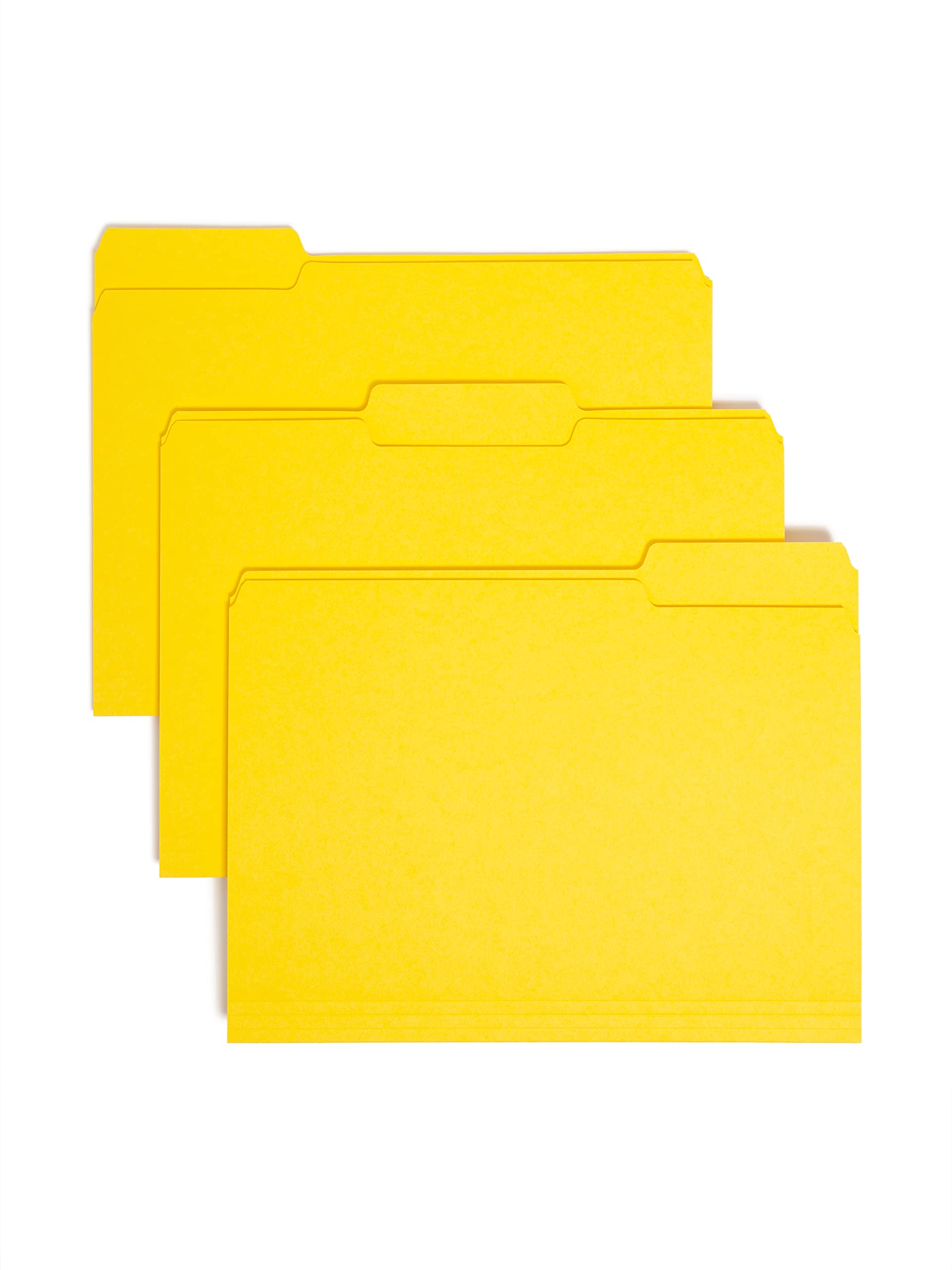Smead Folders 1/3 Cut Letter Yellow (100) Plastikowy Żółty plik - pliki (Plastik, Żółty, List, 295,3 mm, 233 mm)