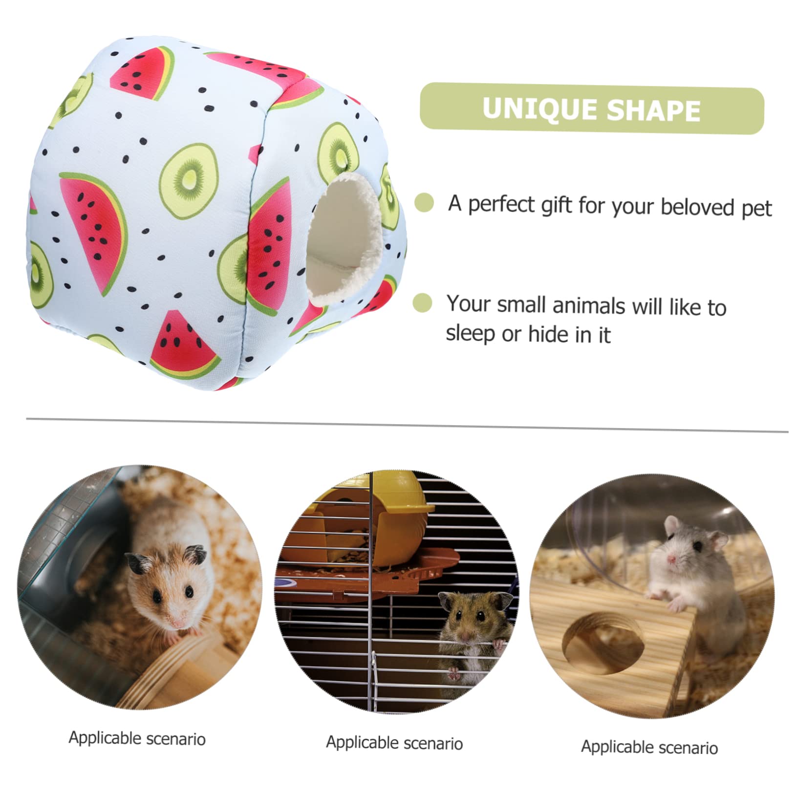 HANABASS 5stücke Hamster Warmnest Aus Kuscheliges Winterversteck Für Kleintiere Für Hamster Meerschweinchen Zuckergleiter Und Andere Nager Komfortable Und Schützende Schlafumgebung
