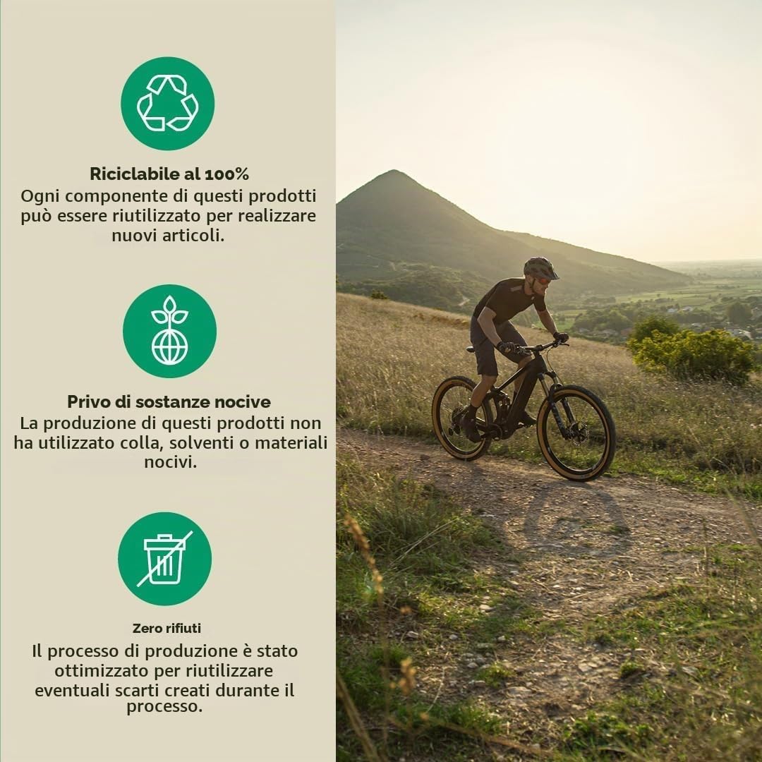 Selle Italia MODEL Y - Sella Bici MTB, Green 100% Sostenibile, Bicicletta Off-Road, MTB e e-bike, Telaio in TI 316 Leggero e Ultra-Resistente - Taglia unica L2, Nero