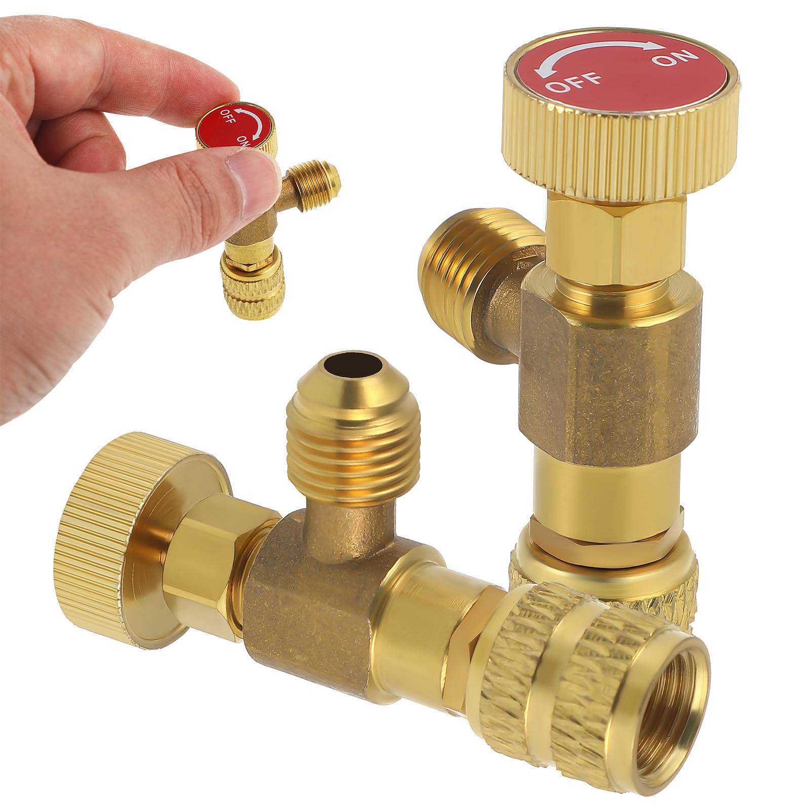 Válvulas de seguridad para aire acondicionado Beaupretty con interfaz de latón 5/16 1