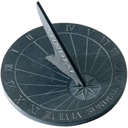 Esschert Round Slate Sundial