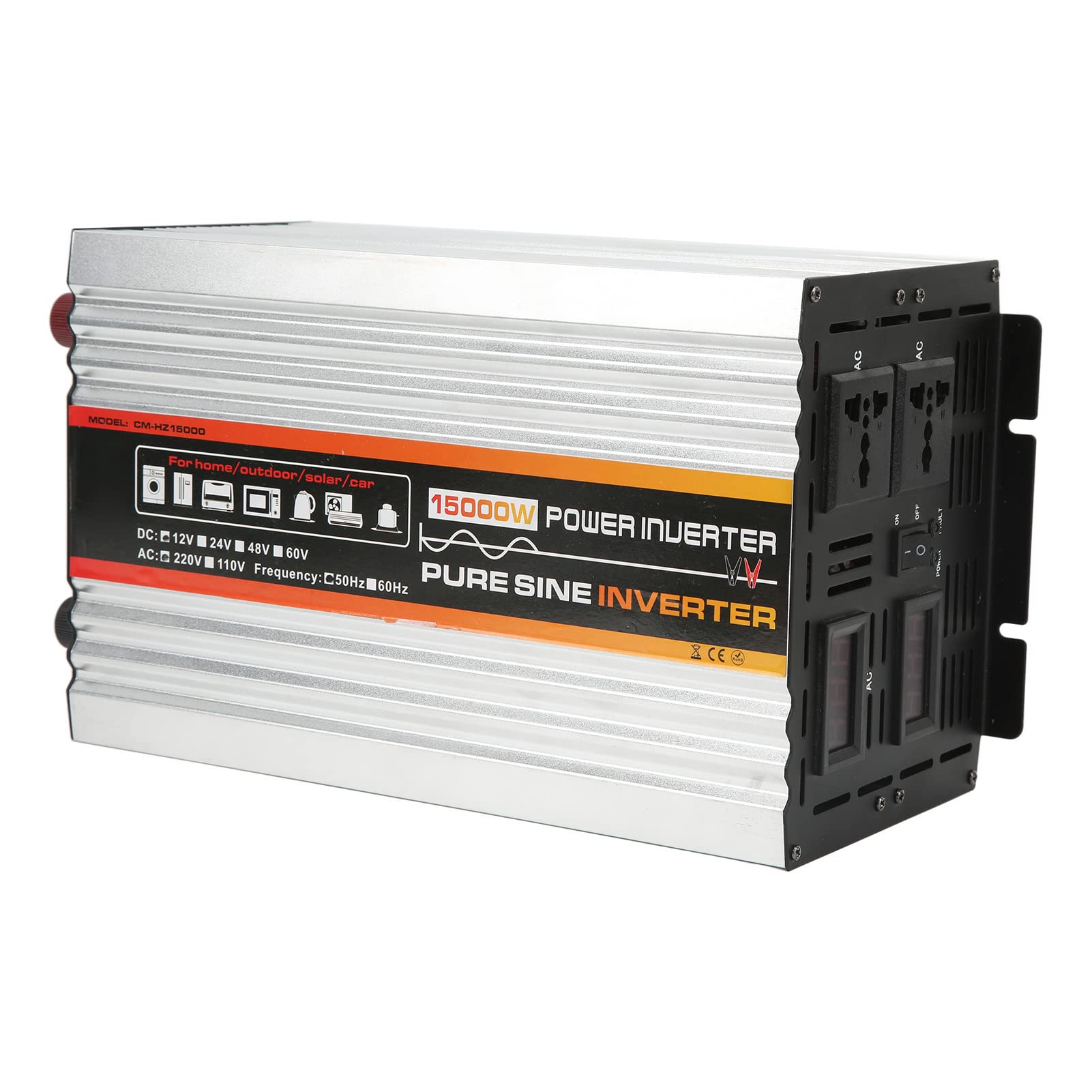 WINH Pantalla LED Inteligente para Refrigerador, Inversor de Onda Sinusoidal Pura, Control de Temperatura de Alta Conversión (DC12V)