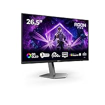 AOC AG276QKD2 da 26,5 pollici WQHD Monitor, 500Hz, 0,03ms, Adaptive Sync, FreeSync Prem., G-Sync Comp., regolazione dell’altezza, altoparlanti, (2560×1440 HDMI 2x 2.1 DP USB Hub) Nero, Grigio scuro