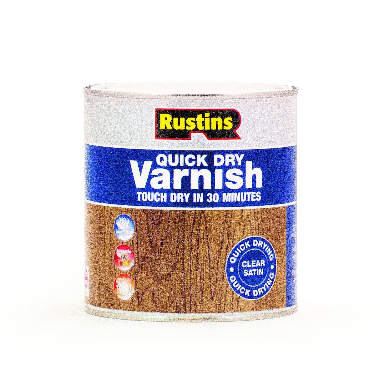 Rustins Quick Dry Varnish Clear Satin 1L