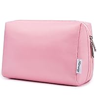 Vista 42 de Narwey Pequeña bolsa de maquillaje para bolso, mini bolsa de cosméticos, bolsa de maquillaje de viaje con cremallera, bonitas bolsas de maquillaje