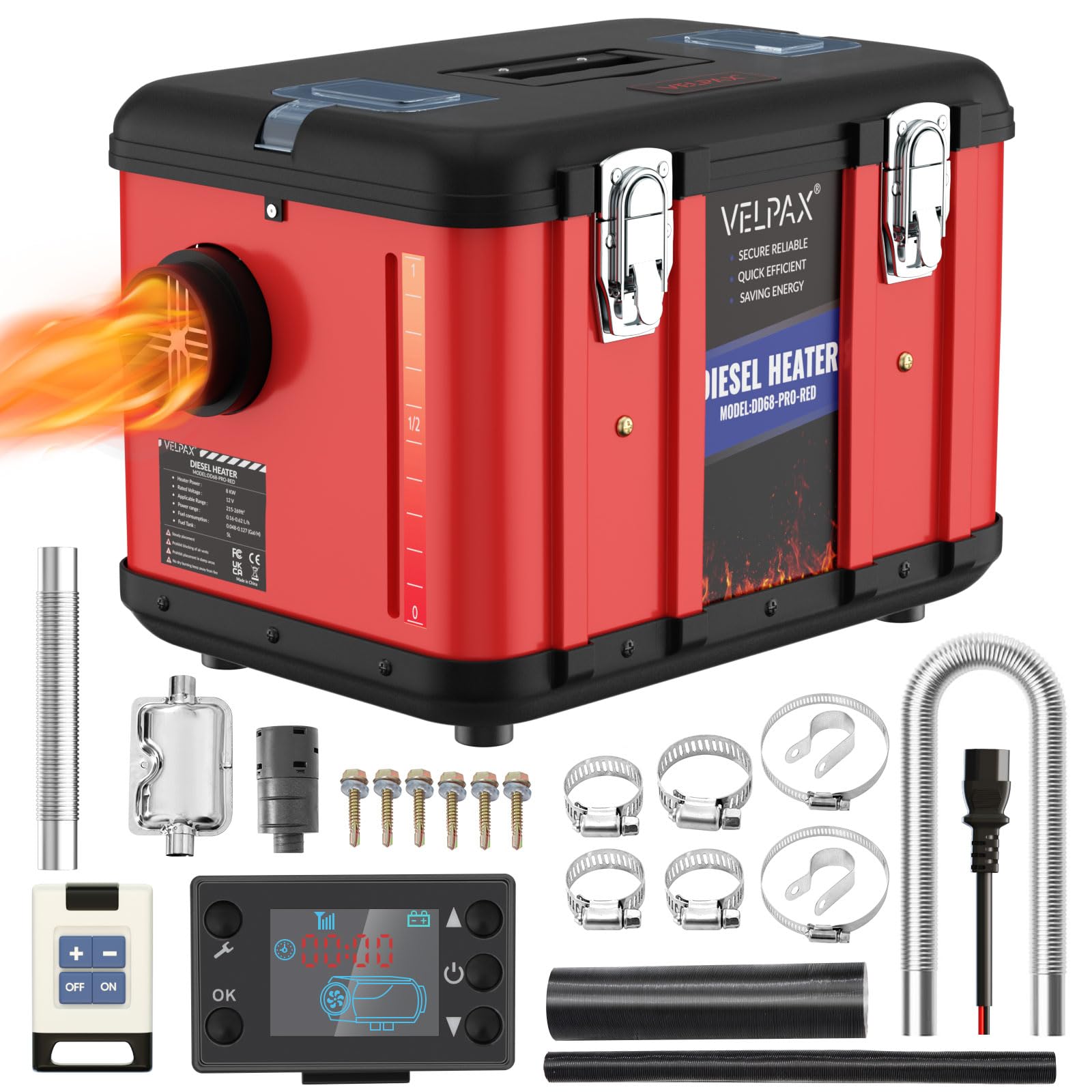 Diesel Heater, 12 V, 8 kW, 