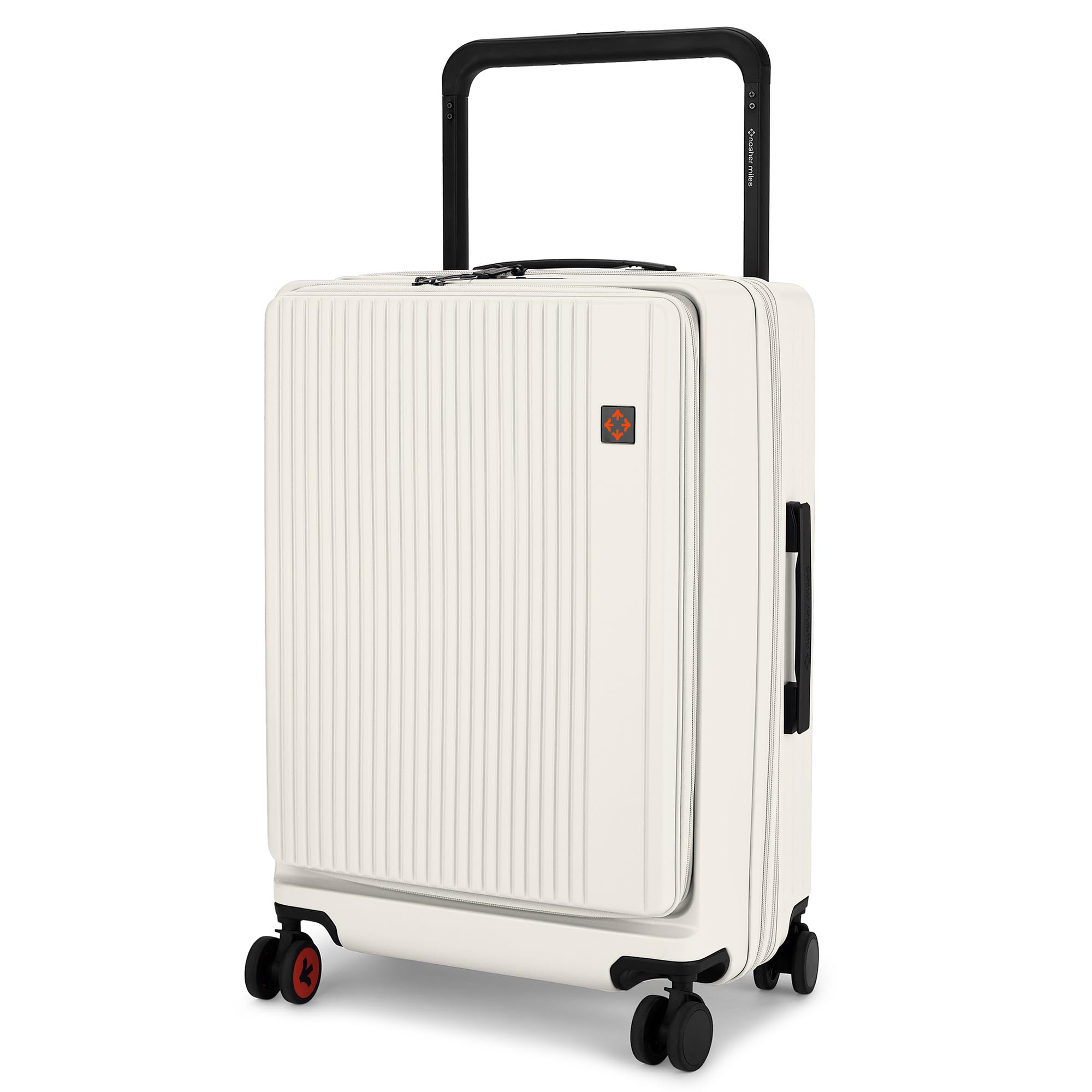 nasher miles Silicon Valley Hard-Sided Polycarbonate TSA Lock Check-in Luggage 24 inch | 65cm | 8 Wheels Medium Trolley Bag for Travel | Suitcase (White)-picture-45