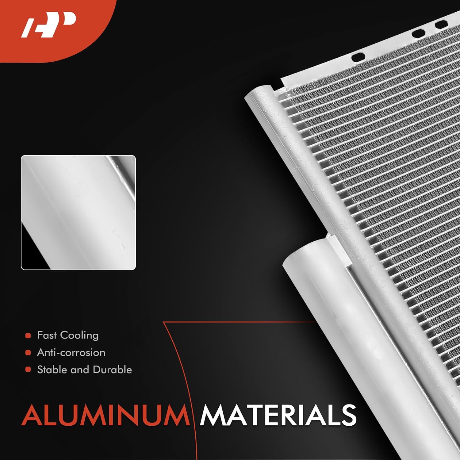 A-Premium Air Conditioning A/C Condenser Compatible with Lexus RX330 2004-2006 3.3L, Replace# 8846048040, 8846048041