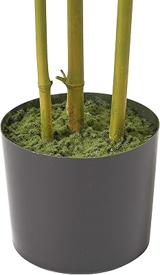 Christopher Knight Home Soperton Artificial Bamboo Plants, 6 ft x 2 ft, Black + Green