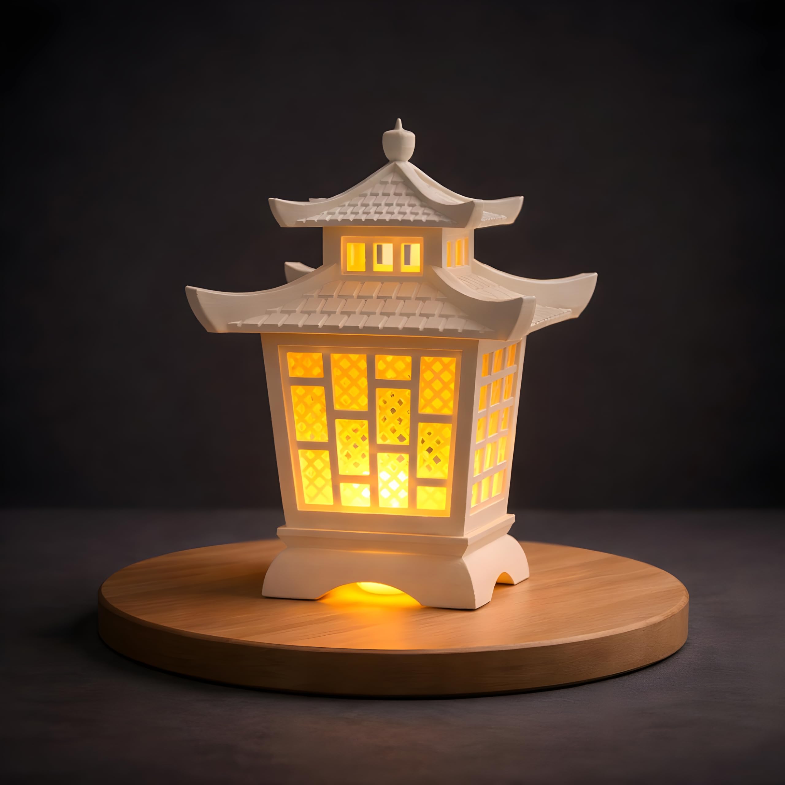 2-in-1 LED Decorative Lantern for Home Décor| Premium White & Orange Accent Showpiece | Living Room, Bedroom, Gifting, Diwali & Festive Décor-image-20