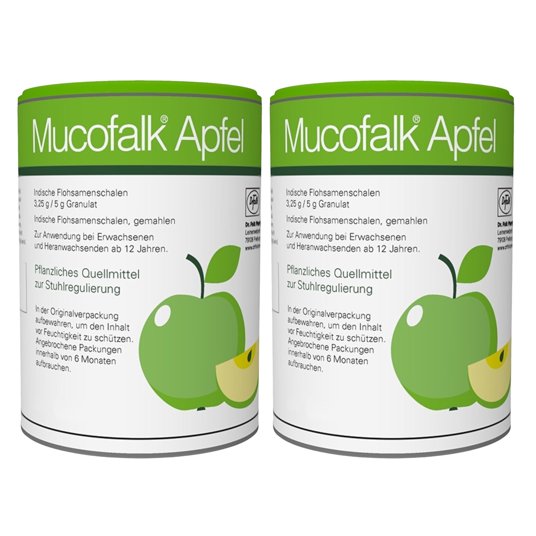 Mucofalk Apfel, Flohsamenschalen bei Darmbeschwerden, 2x300g