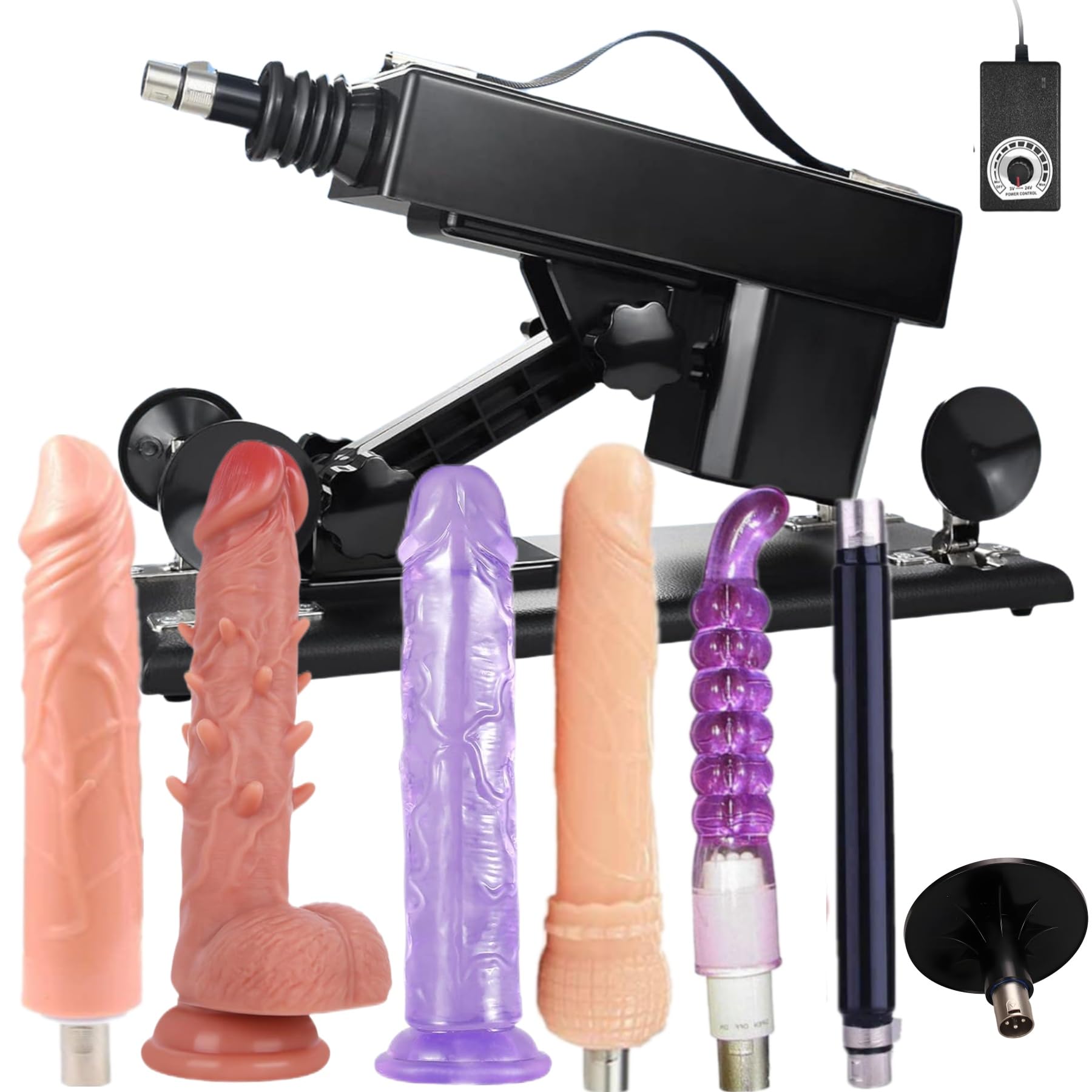 sex machine thrusting automaticfor home amp travel use quiet powerful motorampstable performance thrusting dildo machine with 7 attachments for women and men black
