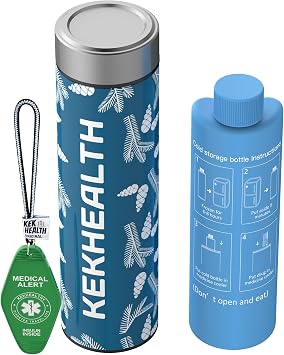 Compact 60H Insulin Pen Cooler Travel Case Medicine Cooler for Travel Medical Cooler TSA Approved Medical Travel Cooler Bag Epi Pen Carrying Case Diabetic Cooler with QR Medical Tag Hazel