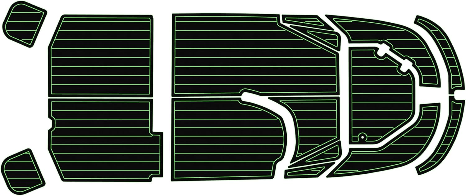 Marine Flooring mat for 2020-2024 Boston Whaler 130 SS Cockpit Sundeck Swim Platform Boat- 6mm EVA Faux Teak Decking Floor Seadek Non-Slip Marine Deck Mat Kit