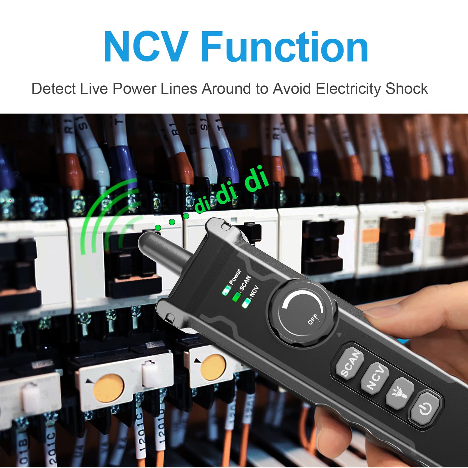 NOYAFA NF-8506 Tester di Cavi di Rete – Tester Ethernet con Ping, Scansione IP e TDR, Test Velocità Rete, Lampeggio Porte, Rilevatore Cavi RJ45 RJ11, CAT5 CAT6