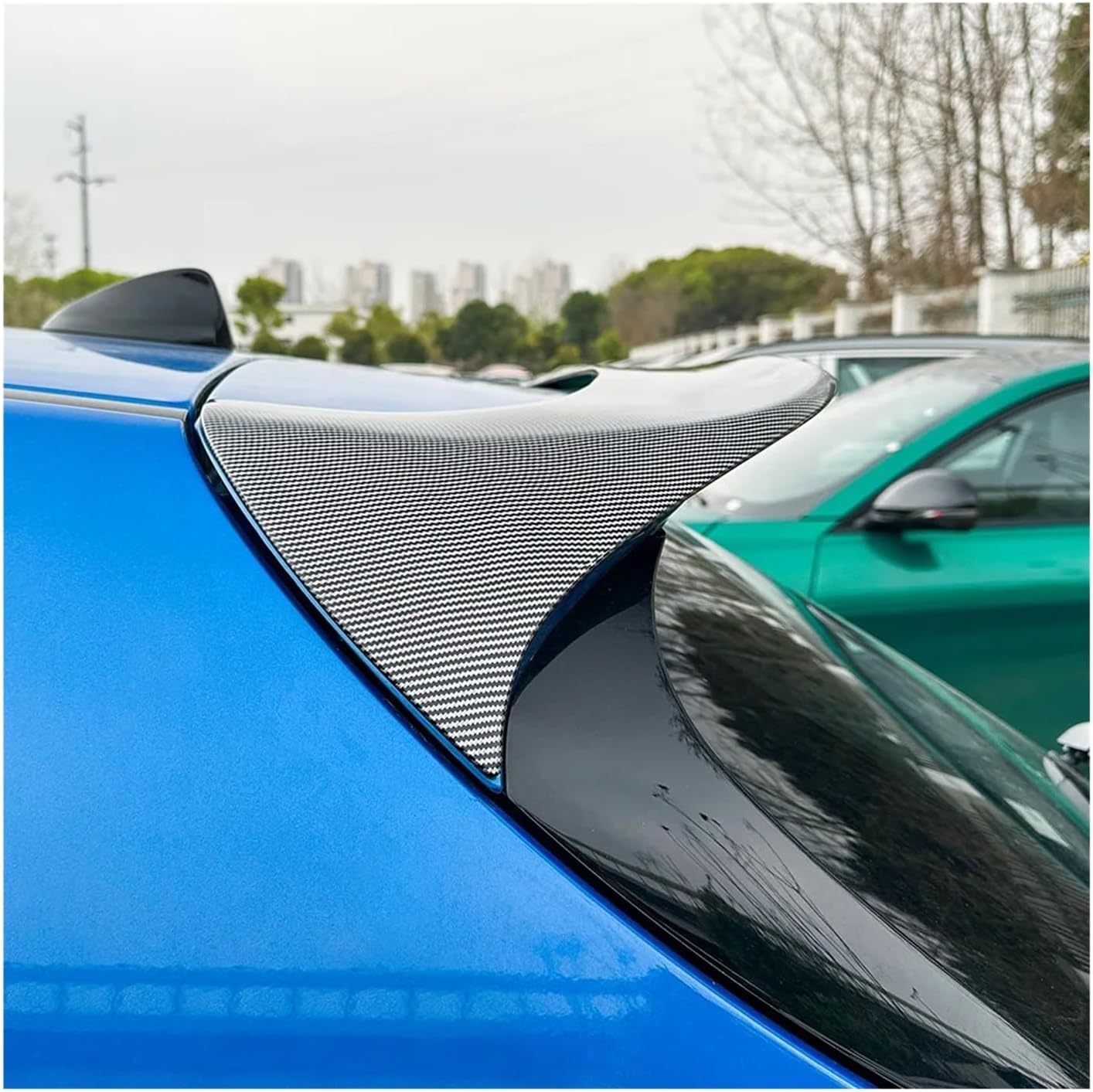 ABS Car Rear Roof Trunk Spoiler Rear Wing Lip Trim Styling Body Kit Compatible for Alfa Romeo Tonale 2023 2024 2025 Car Styling(Glossy Black)