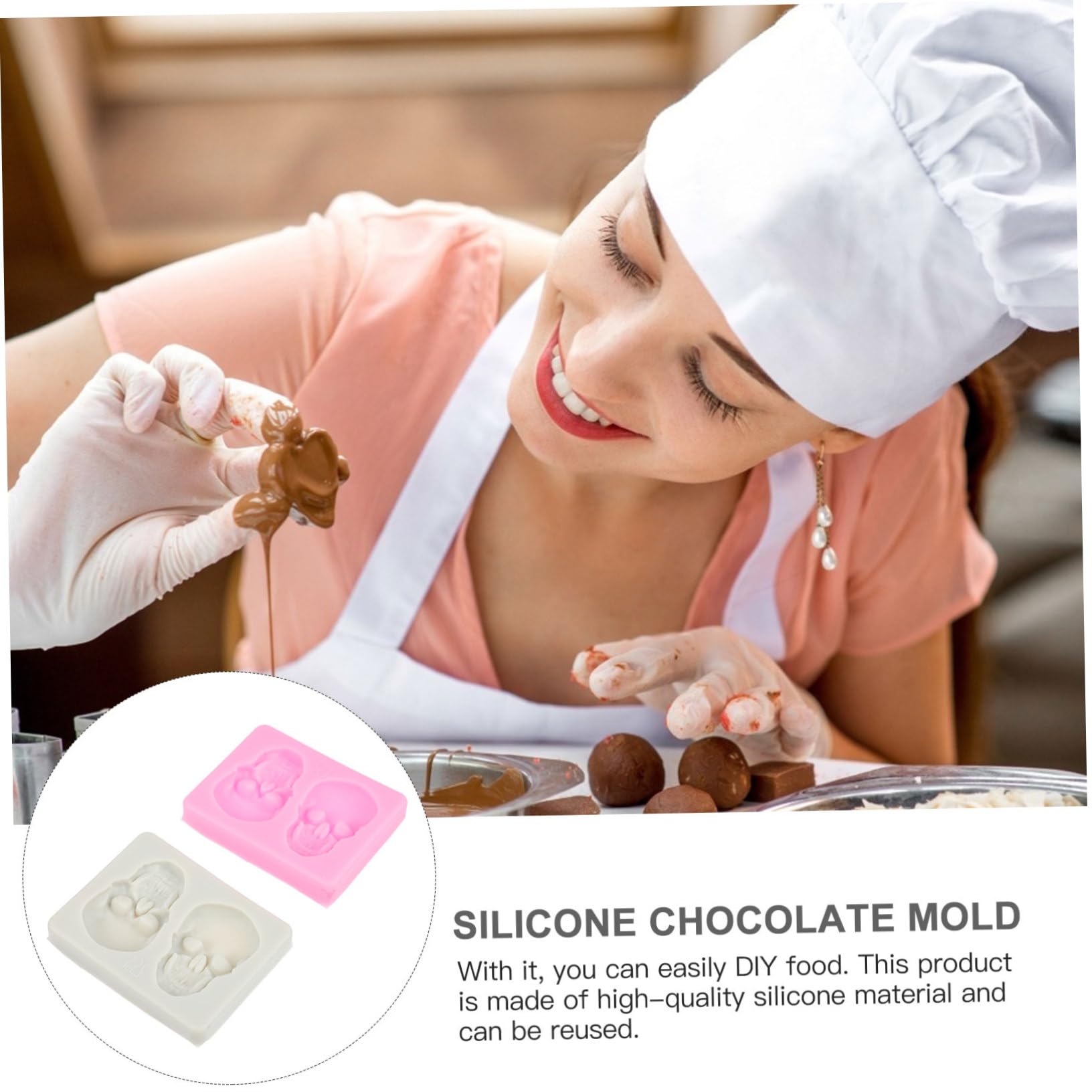 MAGICLULU 8 Sätze 8 Sets Formwürfel Maschine Essbare Bonbonformen Hartbonbonformen Formen Zum Dekorieren Von Keksen Mini Torten Desserts Schokoriegelformen 2 Stück * 8