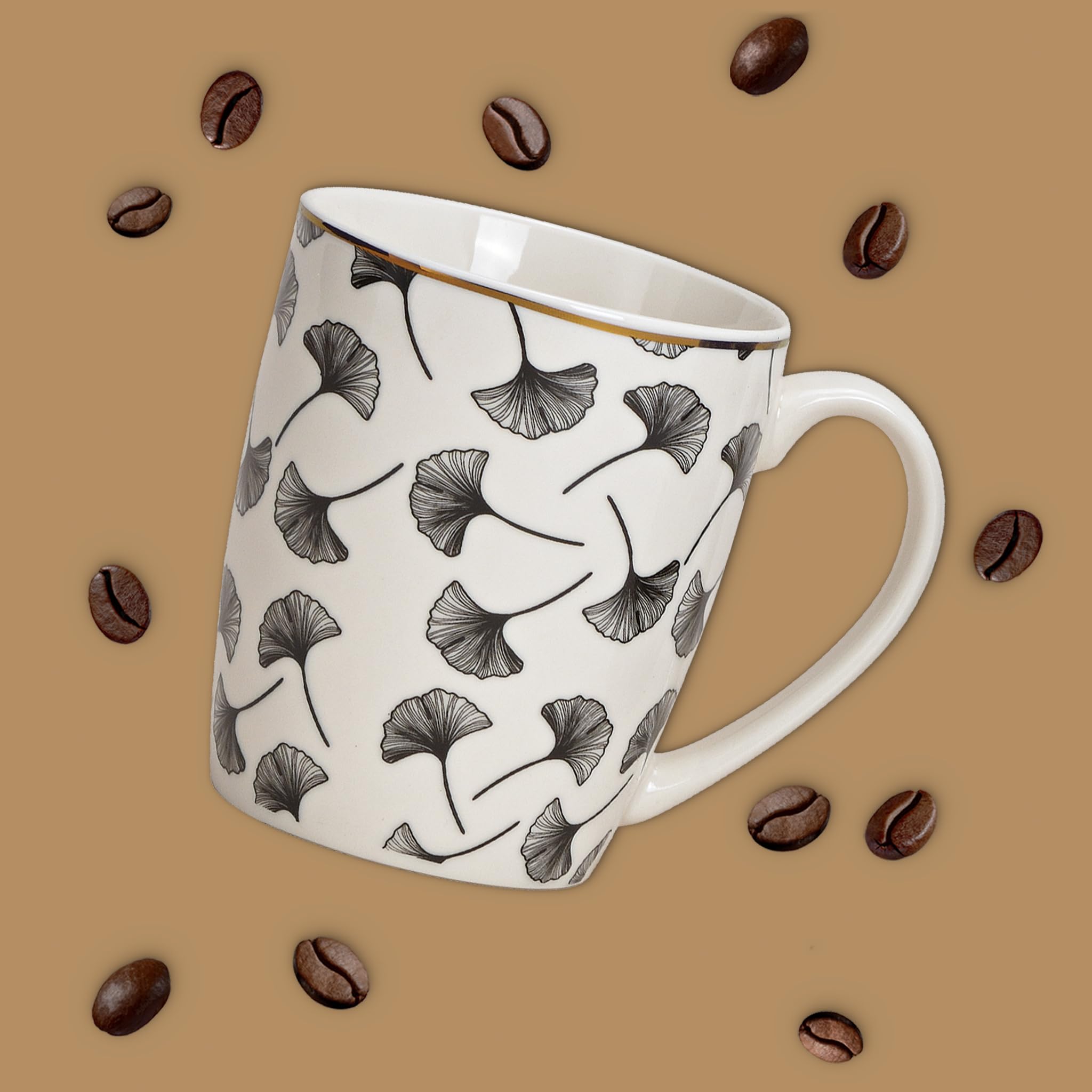 Lot De 4 Tasses à Café En Céramique - Idée Cadeau Pour Les Amis Des Animaux - Motifs Hibou