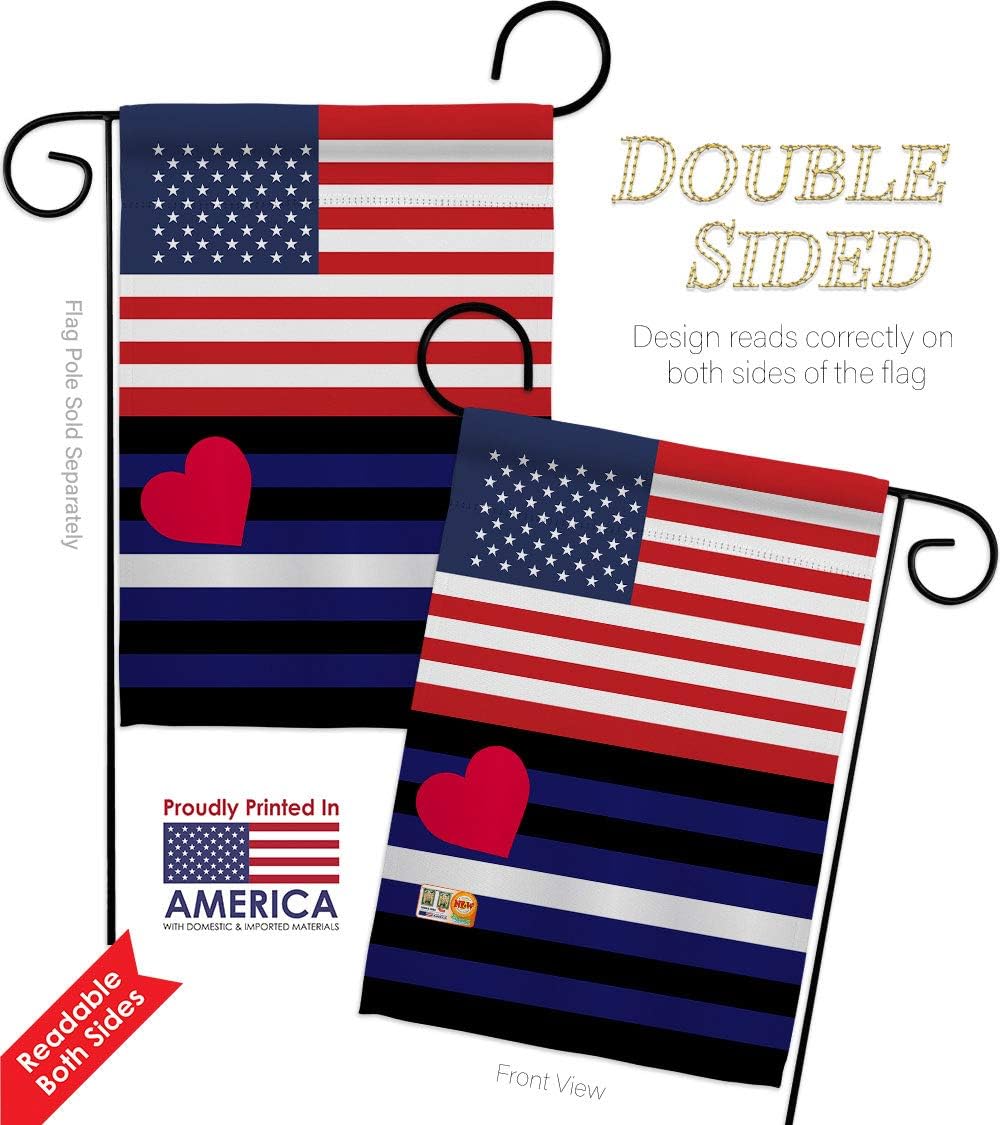 US Leather Pride Garden Flag Set with Stand Support Rainbow Love LGBT Gay Bisexual Pansexual Transgender Small Decorative Gift Yard House Banner Double-Sided Made In USA 13 X 18.5