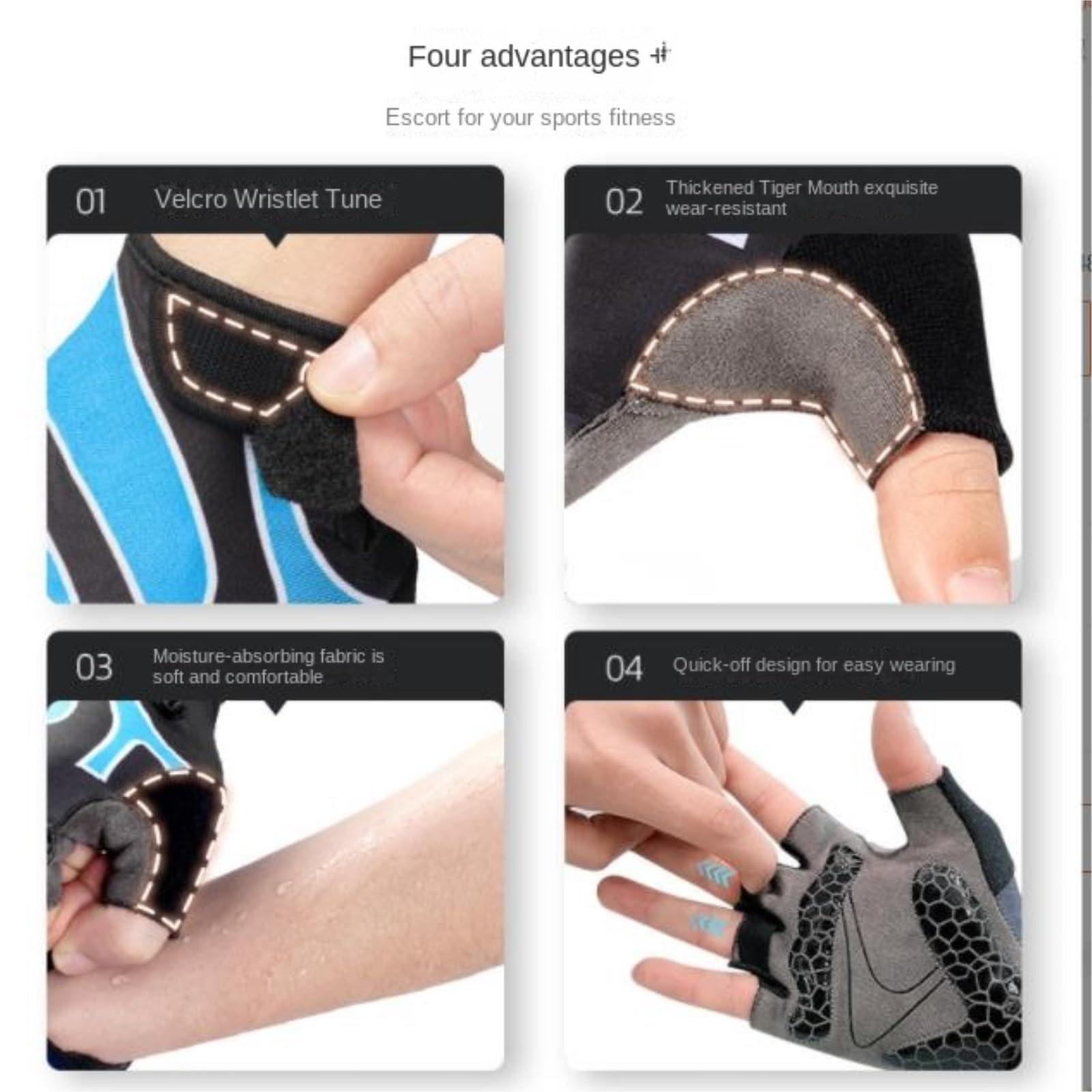 Guantes Deportivos Guantes de Medio Dedo for Levantamiento de Pesas, Guantes Deportivos for Entrenamiento, Guantes de Gimnasio, Entrenamiento Hombre y Mujer