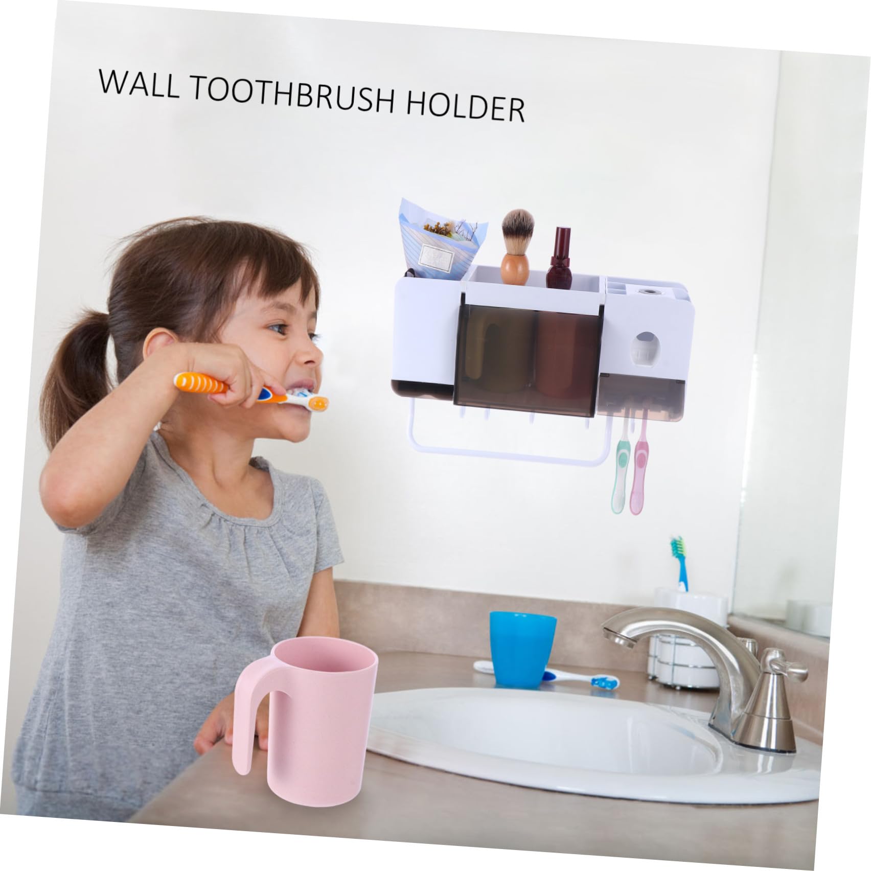 Juego de Almacenamiento para Cepillos de Dientes y Pasta de Dientes