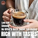 HALI Haricots de café entiers, Haricot d'espresso, Rôti moyen foncé avec saveur de noisettes de chocolat, unique origine frais Arabica Café en grain Haricot de café complet, faible teneur en acide Bouche entièrement bouché, Ciel étoilé 1kg/2.2lb