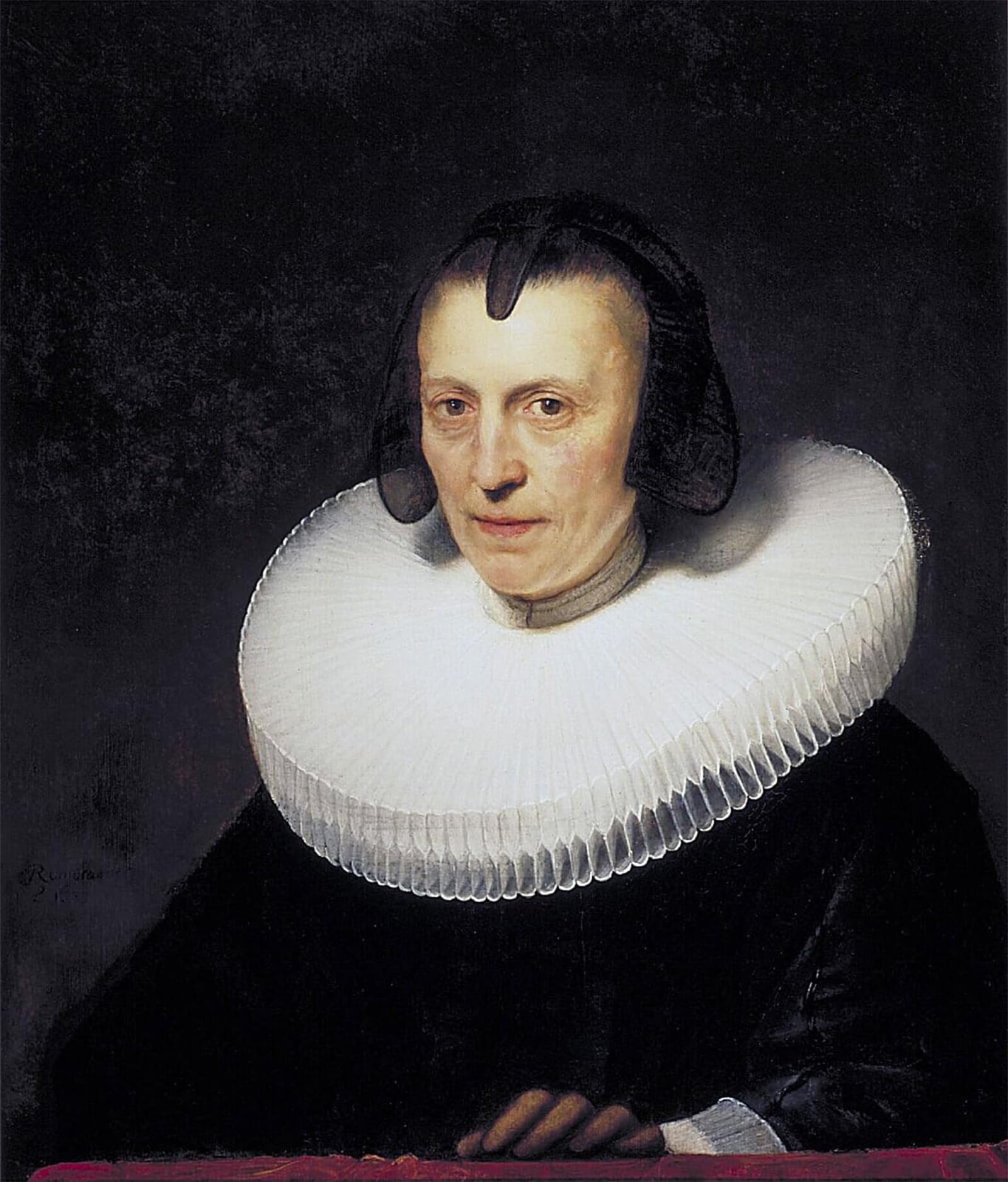 POSTERIIk Vintage Print Pop Art Landscape Artwork Portrait of aletta Adriaensdr. by Rembrandt van Rijn Art Prints for Office Home Decor 60x90cm