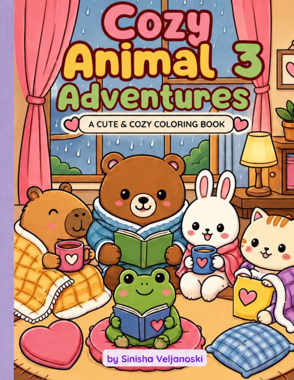 Cozy Animal Adventures 3: A Cute Coloring Book for Toddlers and Kids Ages 4-8 (Happy Little Creators Series)