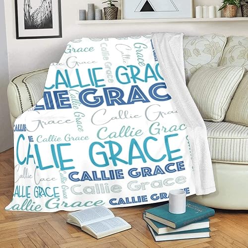 Miniatura 173 de Dr.TOUGH Mantas personalizadas para niños y adultos, manta personalizada con nombre para niños, manta con monograma con nombres personalizados