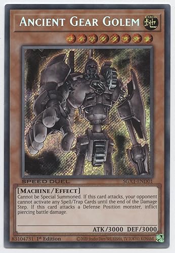 Ancient Gear Golem - SGX1-END01 - Secret Rare - 1 edición