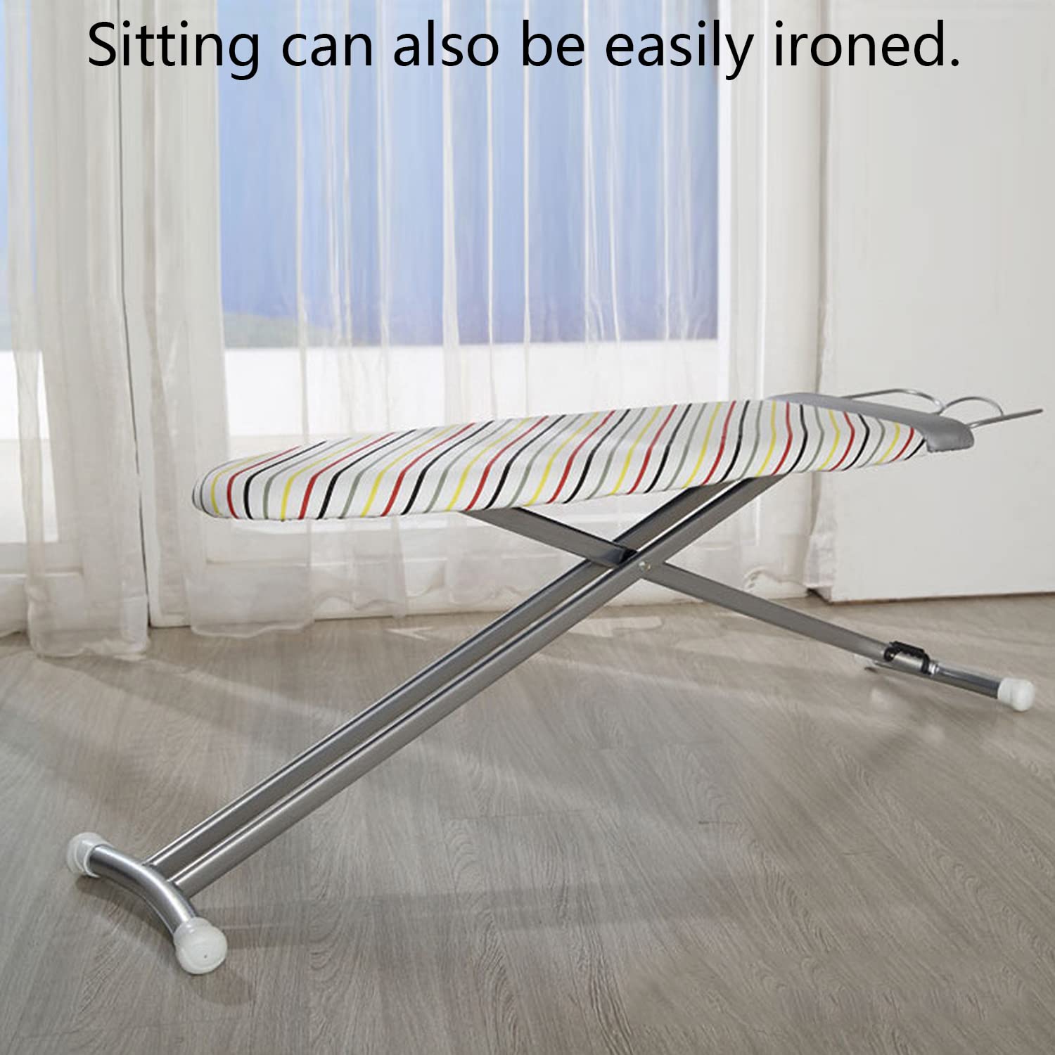 Tabellone da Stiro con Altezza Regolabile per Appendiabiti Smart Regolable Easy Storage, Top Leggero Imbottito, per L'uso della Lavanderia Domestica