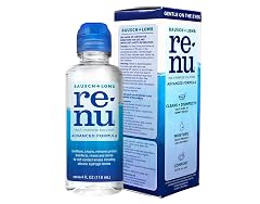 Renu Contact Lens Solution Advanced Formula Multipurpose Lens Cleaner for Eye Contacts Cleaning Moisturizing and Disinfecting Care for