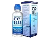 Renu Contact Lens Solution, Advanced Formula Multipurpose Lens Cleaner for Eye Contacts, Cleaning, Moisturizing and Disinfecting Care for Soft & Silicon Hydrogel Lenses, 4 Fl Oz